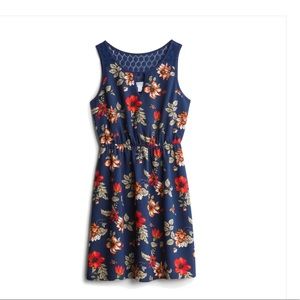 Market & Spruce Floral Blue Dress
